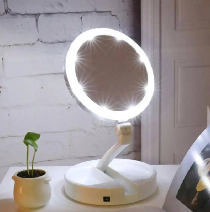 Espelho Para Maquiagem Com Luzes D/ Led
