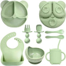 Kit de Alimentação para Bebês de Silicone 8 Peças