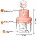 Mini Triturador Elétrico para Alho, Legumes e Temperos.