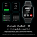 Smartwatch Relógio Militar a prova d'água , bluetooth , monitoramento , chamadas.