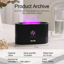 Difusores de Aromaterapia 2 em 1 Umidificador Difusor de Óleo Essencial com Luz Noturna de Chama
